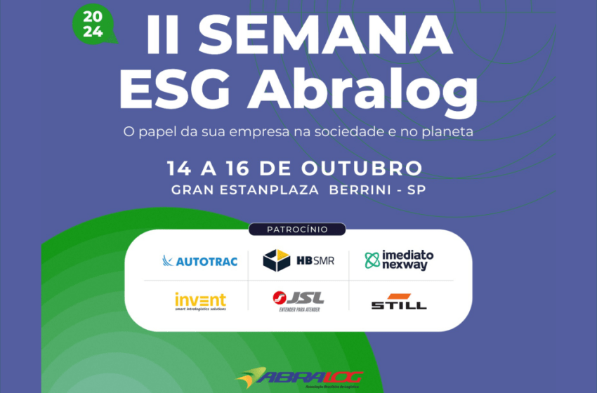  Logísticos no topo da carreira farão a II Semana ESG Abralog